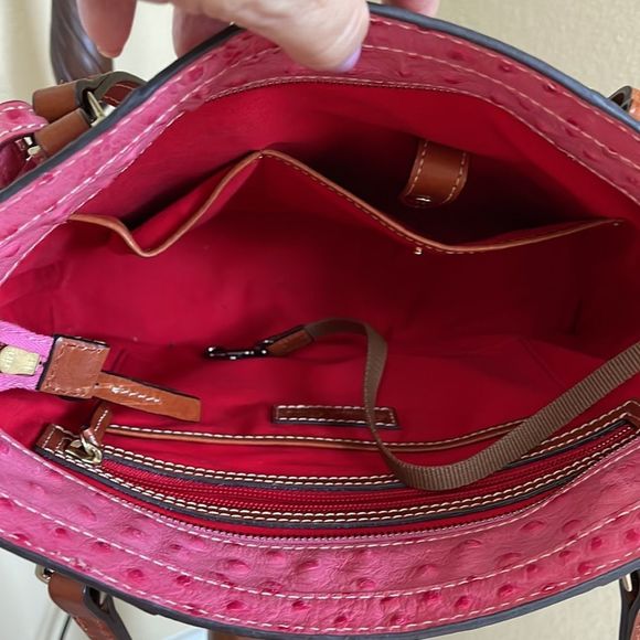 Dooney & Bourke Pink Ostrich Tote - Picture 7 of 7